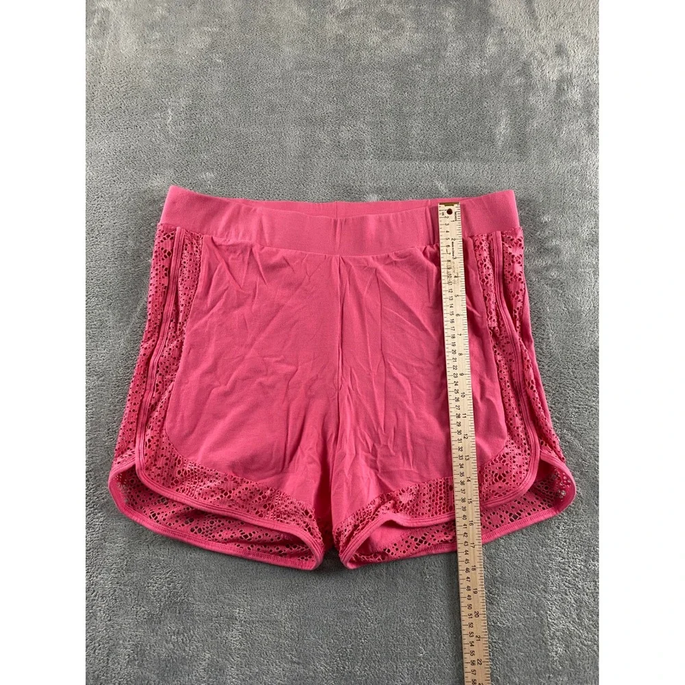 Torrid Pink Eyelet Lace Trim Dolphin Shorts Plus Size 3 Cotton Stretch Lounge